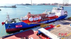 双燃料乙烯船“兴盛源”在辽宁大连命名交付